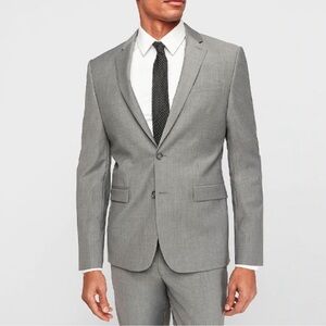 Express Slim Blazer in Light Grey Size 40R